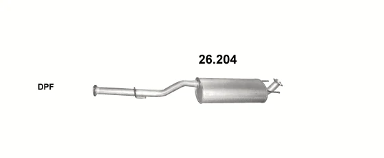 Схема выхлопной системы: Toyota Hi-Lux · 2.5 дизель, 2005–2011; 3.0 дизель, 2005–2011